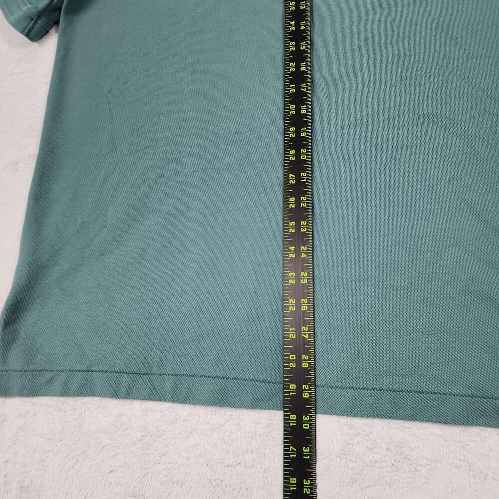L.L. Bean Polo Shirt Mens L Traditional Fit Short Sleeve Preppy Golf Teal Green - Picture 6 of 7